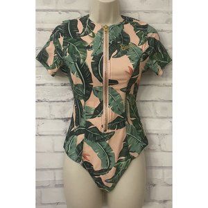MUMU SMYM Barbie Beverly Pipeline One Piece Zip Front‎ Swimsuit Sz S Rare